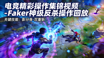 电竞精彩操作集锦视频 - Faker神级反杀操作回放