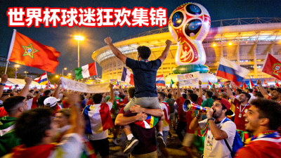 体育赛事花絮集锦视频 - 世界杯球迷狂欢庆祝镜头